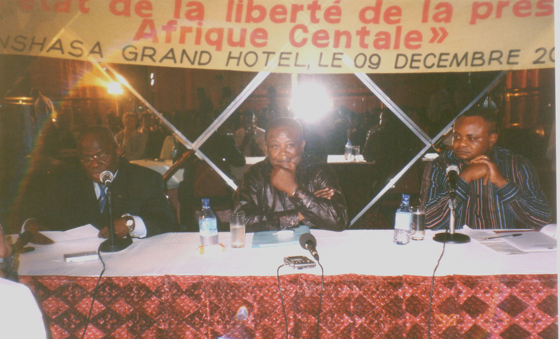 Présentation de l'état de liberté de la presse en Afrique Centrale. Kinshasa, Décembre 2004